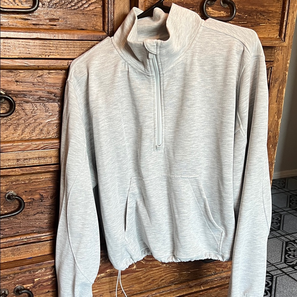 lululemon athletica Gray Quarter-Zip Sweatshirt